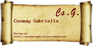 Csomay Gabriella névjegykártya