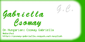 gabriella csomay business card